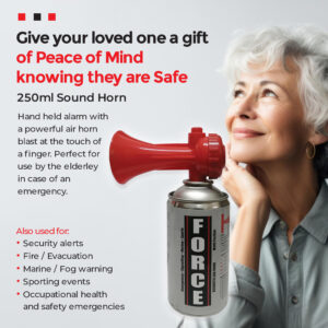 Force force air horn for elderly